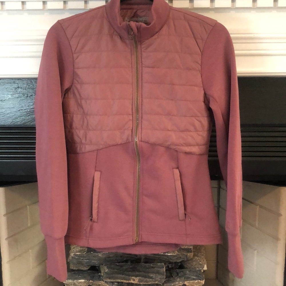 Avalanche Mauve Quilted Mixed-Media Jacket